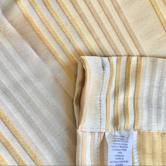 🆕 Gold Cosmo Stripe Curtain Panel 54 x 96 New in package. - Picture 12 of 16